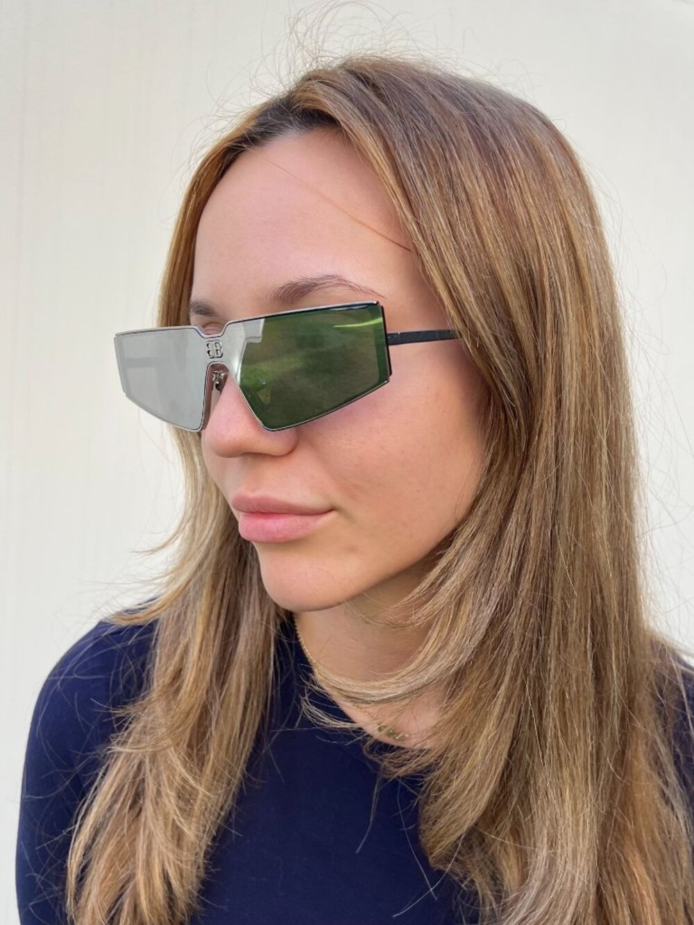 BALENCIAGA Silver Shield 2.0 Metal Frame Sunglasses BB0192S - Picture 3 of 9